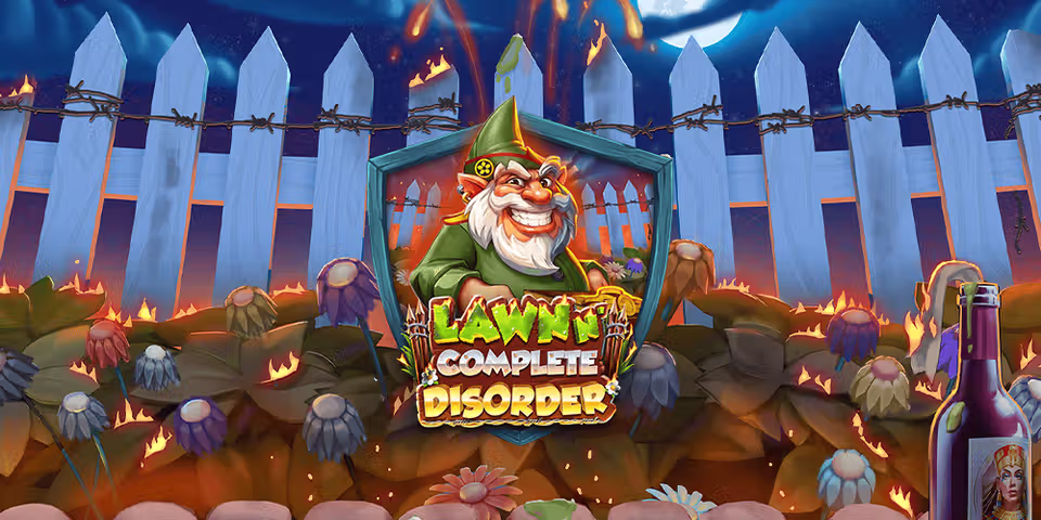 Lawn n' Complete Disorder by Play'n GO, available for your casino platform