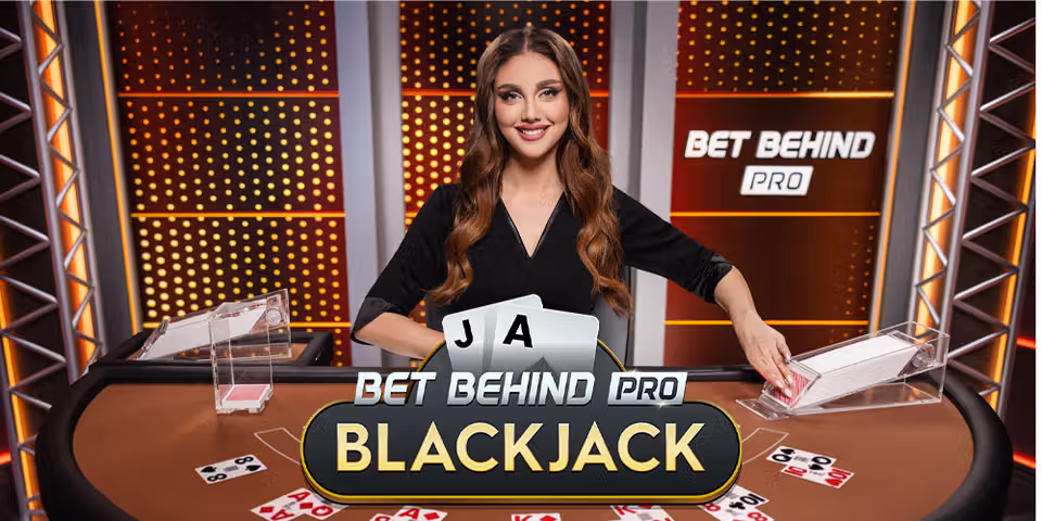 Bet Behind Pro Blackjack by Pragmatic Play Live, available for your casino platform
