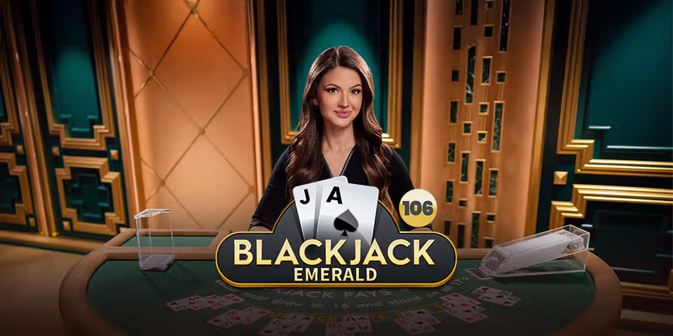 Blackjack 106 Emerald by Pragmatic Play Live, available for your casino platform