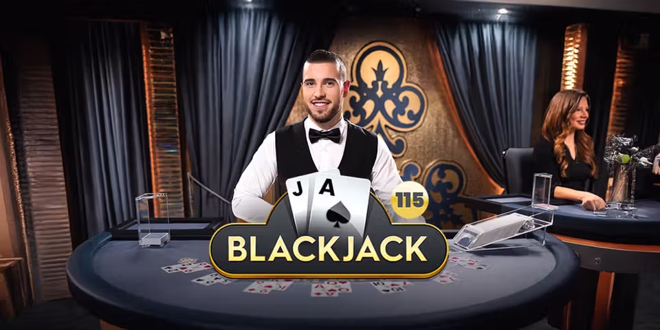 Blackjack 115 by Pragmatic Play Live, available to add to your casino platform