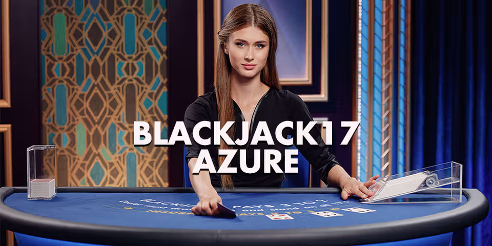 Blackjack 17 Azure by Pragmatic Play Live, available for your casino platform