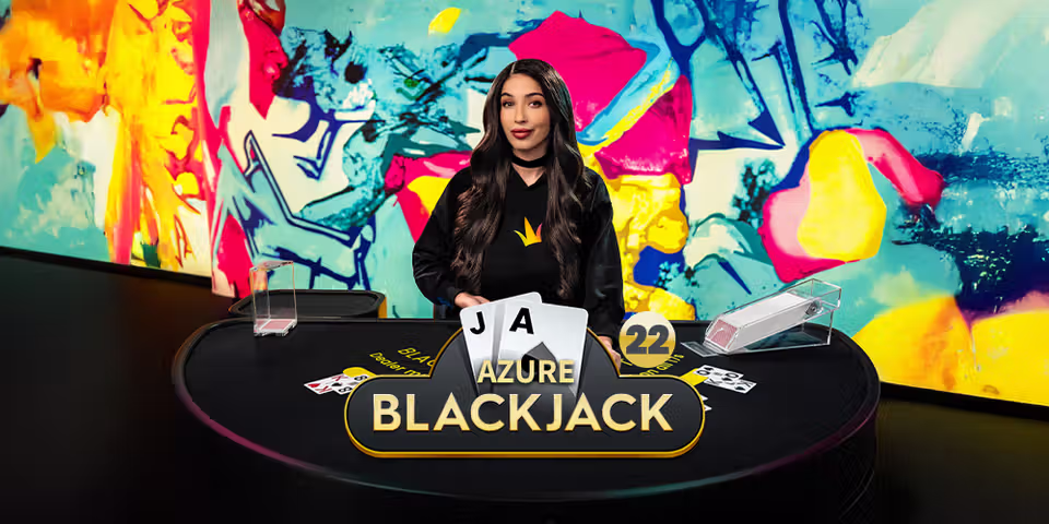 Blackjack 22 Azure by Pragmatic Play Live, available for your casino platform
