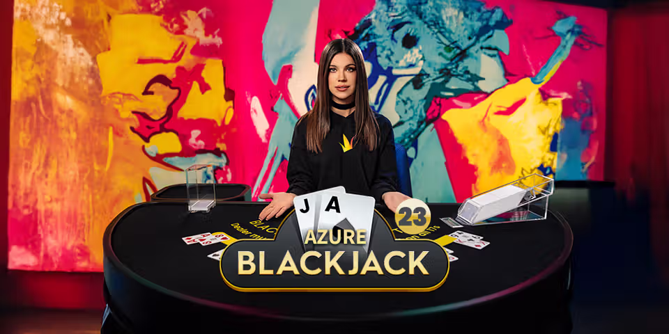 Blackjack 23 Azure by Pragmatic Play Live, available for your casino platform
