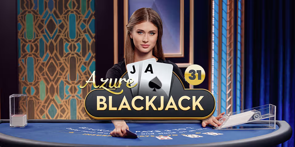 Blackjack 31 Azure by Pragmatic Play Live, available for your casino platform