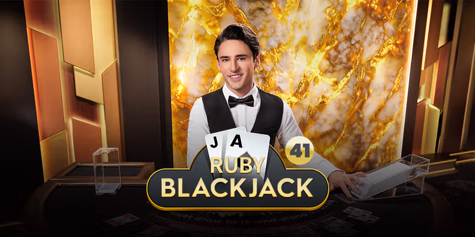 Blackjack 41 Ruby by Pragmatic Play Live, available for your casino platform