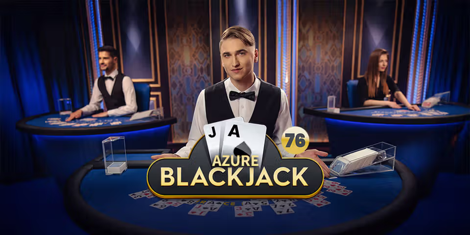 Blackjack 76 Azure by Pragmatic Play Live, available for your casino platform