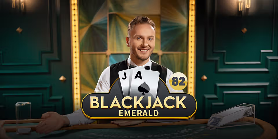Blackjack 82 Emerald by Pragmatic Play Live, available for your casino platform