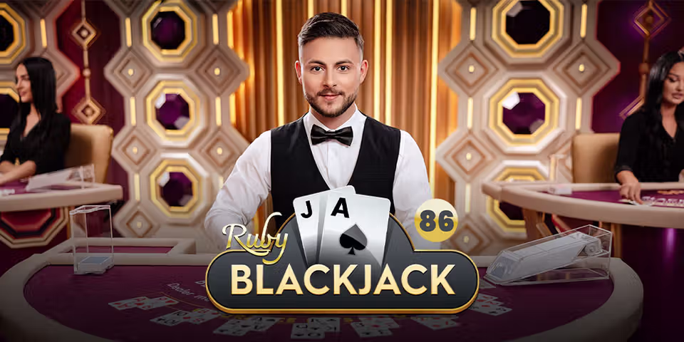 Blackjack 86 Ruby by Pragmatic Play Live, available for your casino platform