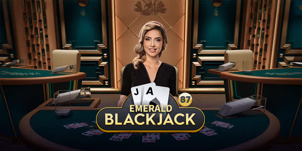 Blackjack 87 Emerald by Pragmatic Play Live, available for your casino platform