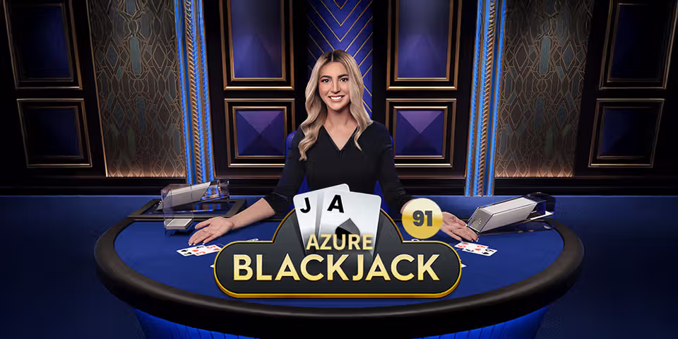 Blackjack 91 Azure by Pragmatic Play Live, available for your casino platform