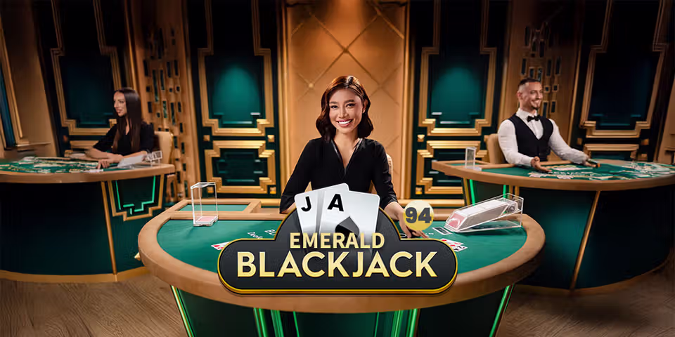 Blackjack 94 Emerald by Pragmatic Play Live, available for your casino platform