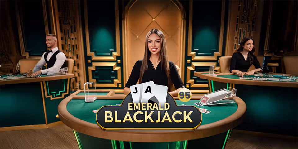 Blackjack 95 Emerald by Pragmatic Play Live, available for your casino platform
