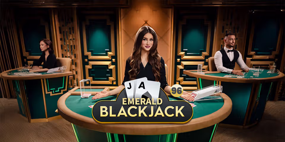 Blackjack 96 Emerald by Pragmatic Play Live, available for your casino platform