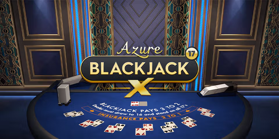 Blackjack X 17 Azure by Pragmatic Play Live, available for your casino platform