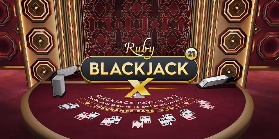 Blackjack X 21 Ruby by Pragmatic Play Live, available for your casino platform
