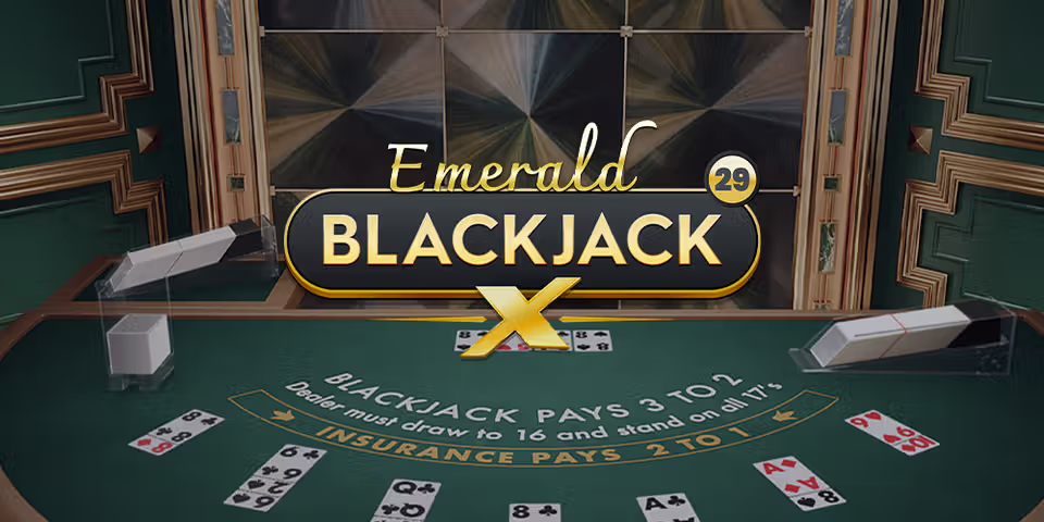 Blackjack X 29 Emerald by Pragmatic Play Live, available for your casino platform