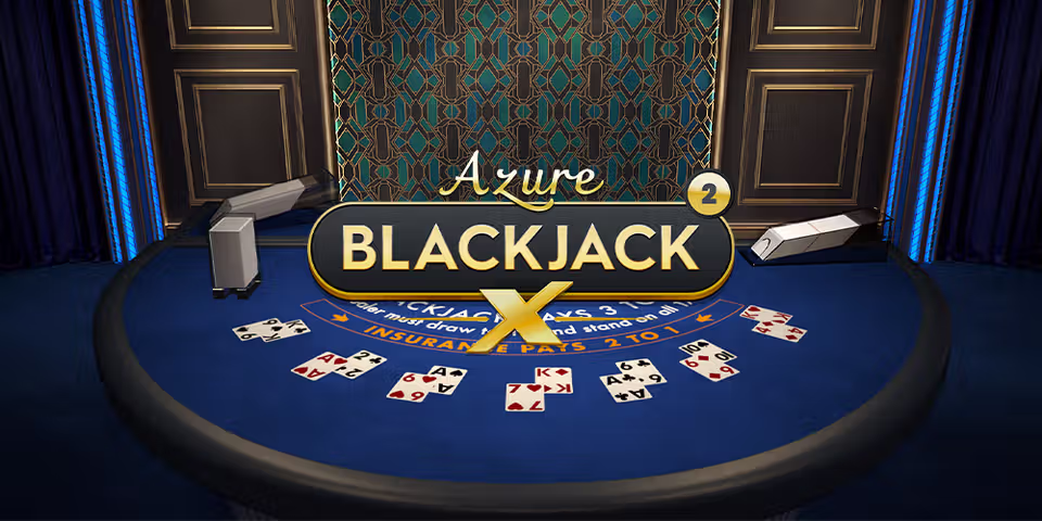 Blackjack X 2 Azure by Pragmatic Play Live, available for your casino platform