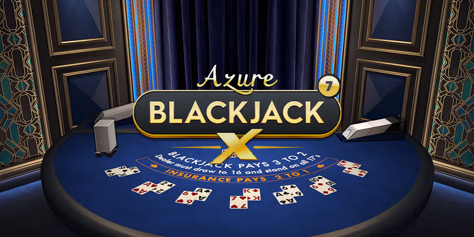 Blackjack X 7 Azure by Pragmatic Play Live, available for your casino platform