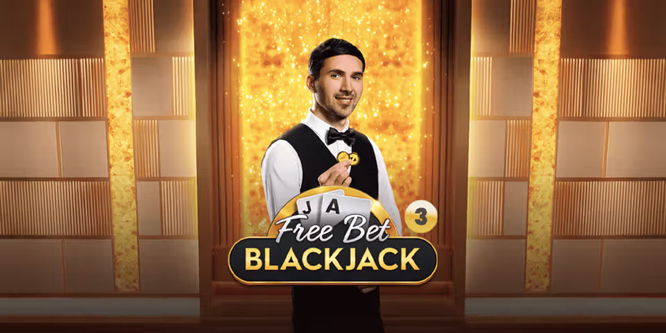 Free Bet Blackjack 3 by Pragmatic Play Live, available for your casino platform