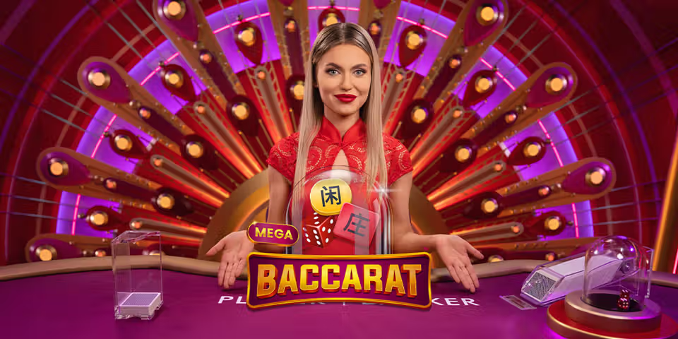 Mega Baccarat by Pragmatic Play Live, available to add to your casino platform