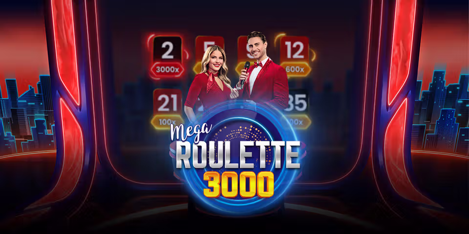 Mega Roulette 3000 by Pragmatic Play Live, available for your casino platform