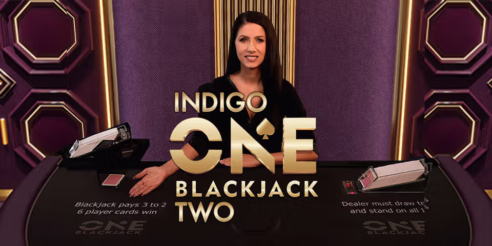 One Blackjack 2 Indigo by Pragmatic Play Live, available for your casino platform