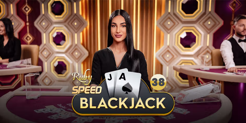 Speed Blackjack 38 Ruby by Pragmatic Play Live, available for your casino platform