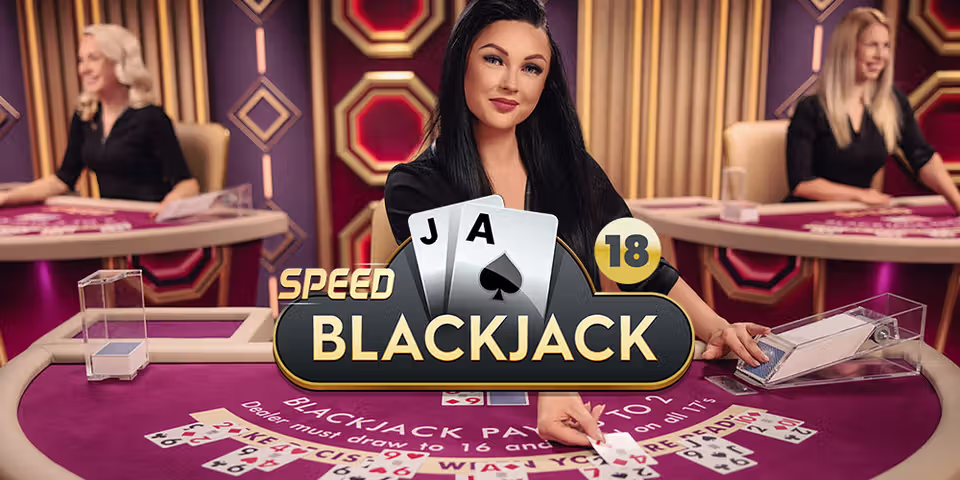 Speed Blackjack 18 Ruby by Pragmatic Play Live, available for your casino platform