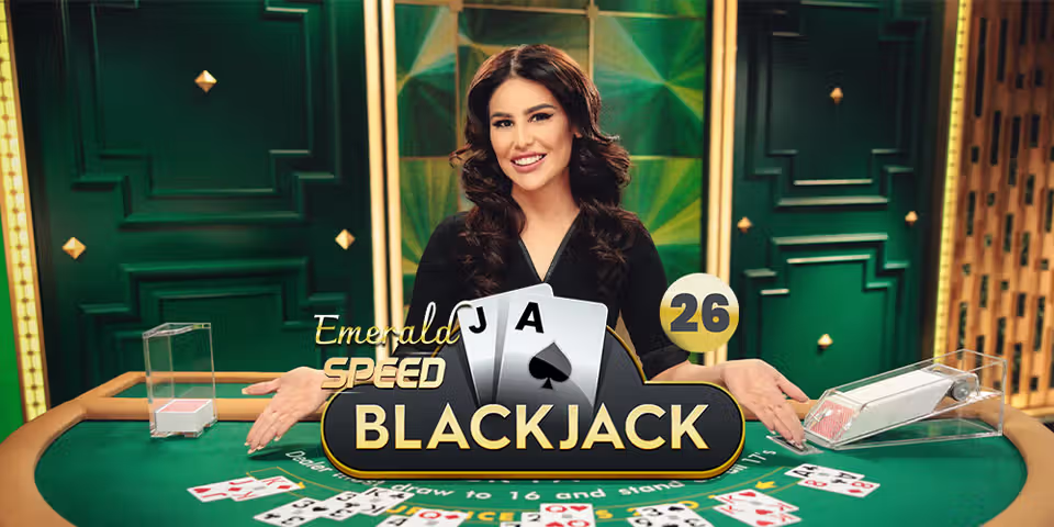 Speed Blackjack 26 Emerald by Pragmatic Play Live, available for your casino platform
