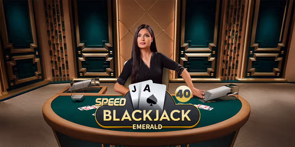 Speed Blackjack 40 Emerald by Pragmatic Play Live, available to add to your casino platform