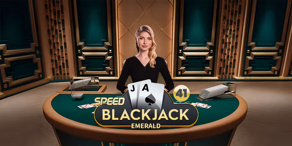 Speed Blackjack 41 Emerald by Pragmatic Play Live, available for your casino platform