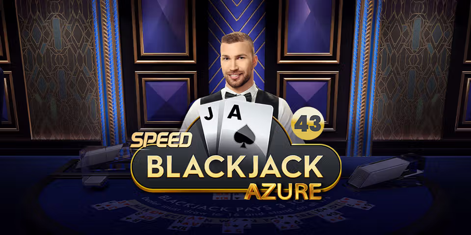 Speed Blackjack 43 Azure by Pragmatic Play Live, available for your casino platform