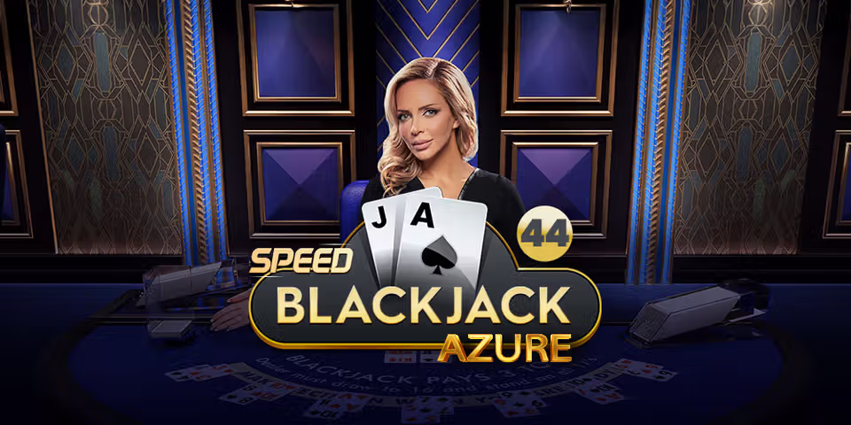 Speed Blackjack 44 Azure by Pragmatic Play Live, available for your casino platform