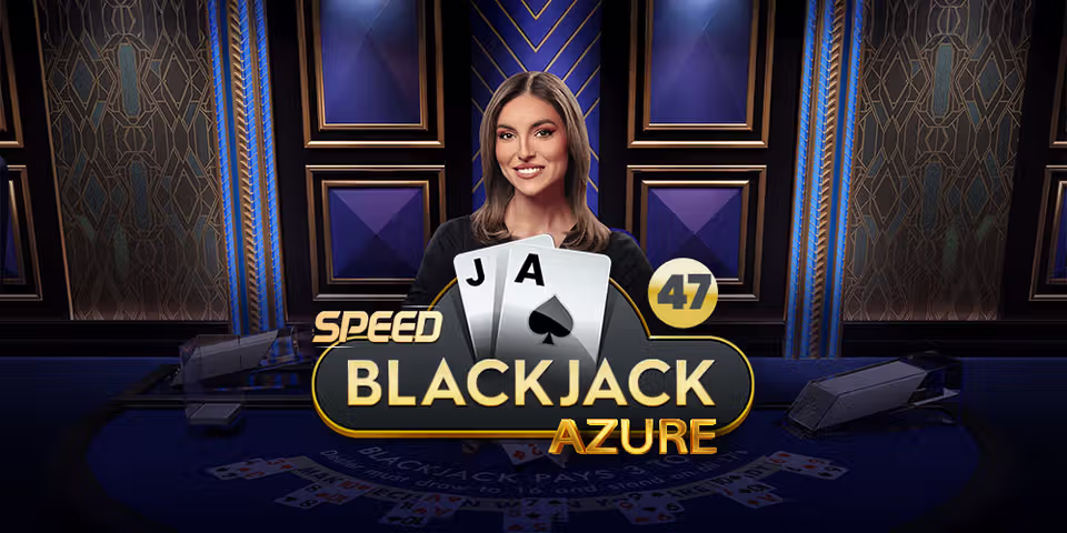 Speed Blackjack 47 Azure by Pragmatic Play Live, available for your casino platform