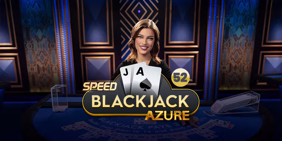 Speed Blackjack 52 Azure by Pragmatic Play Live, available for your casino platform