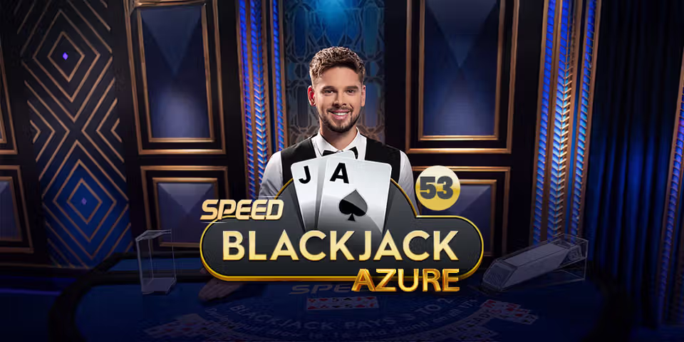 Speed Blackjack 53 Azure by Pragmatic Play Live, available for your casino platform