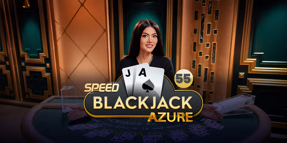 Speed Blackjack 55 Azure by Pragmatic Play Live, available for your casino platform