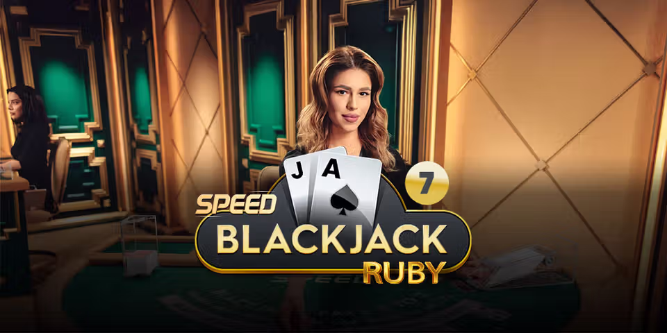 Speed Blackjack 7 Ruby by Pragmatic Play Live, available to add to your casino platform