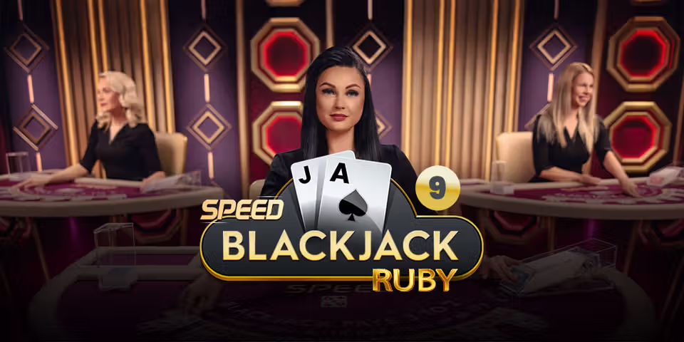 Speed Blackjack 9 Ruby by Pragmatic Play Live, available to add to your casino platform