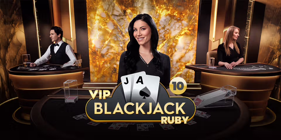 VIP Blackjack 10 Ruby by Pragmatic Play Live, available for your casino platform