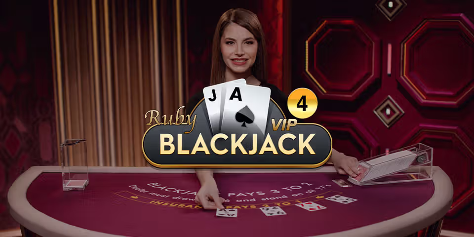 VIP Blackjack 4 Ruby by Pragmatic Play Live, available for your casino platform