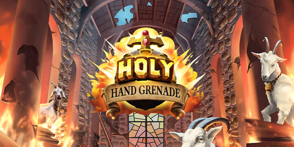 Holy Hand Grenade by Print Studios, available for your casino platform