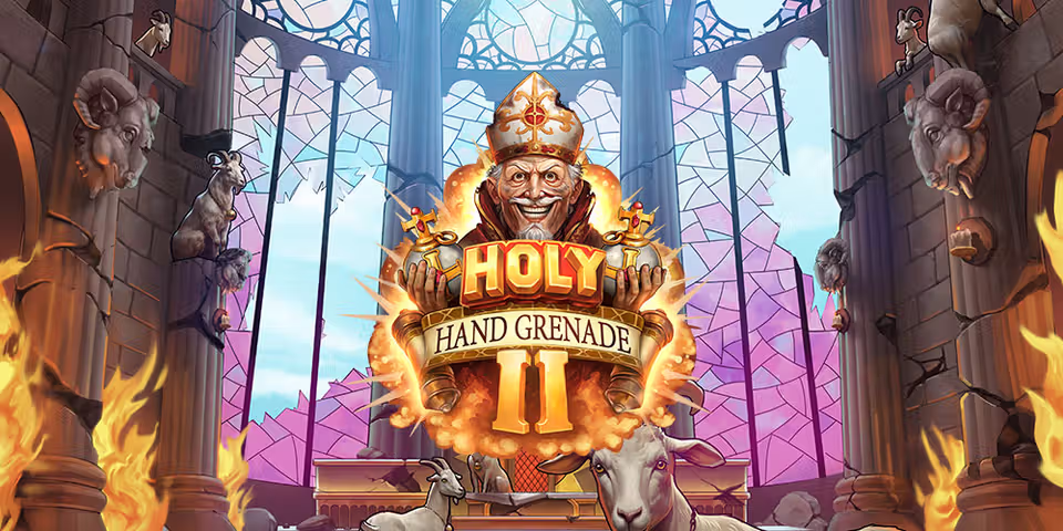 Holy Hand Grenade 2 by Print Studios, available for your casino platform