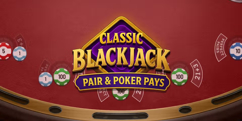 Classic Blackjack Pair & Poker Pays by Qora, available to add to your casino platform