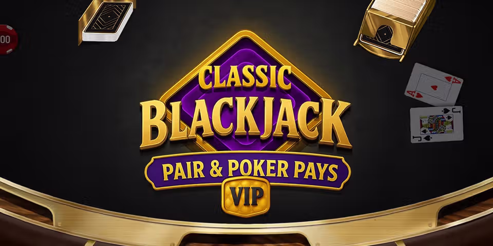 Classic Blackjack Pair & Poker Pays VIP by Qora, available for your casino platform