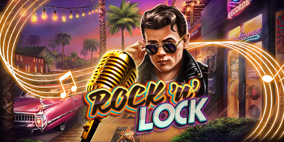 Rock’n’Lock by Red Tiger, available for your casino platform