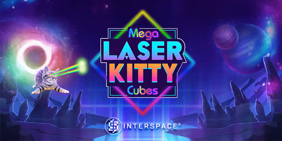 Mega Laser Kitty Cubes by Rogue, available for your casino platform