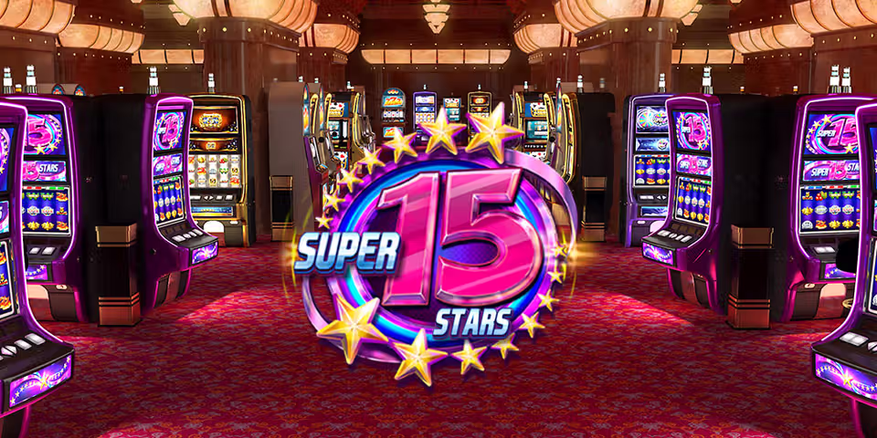 Super 15 Stars by Redrake, available for your casino platform