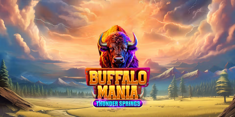 Buffalo Mania: Thunder Springs by RTG Slots, available for your casino platform