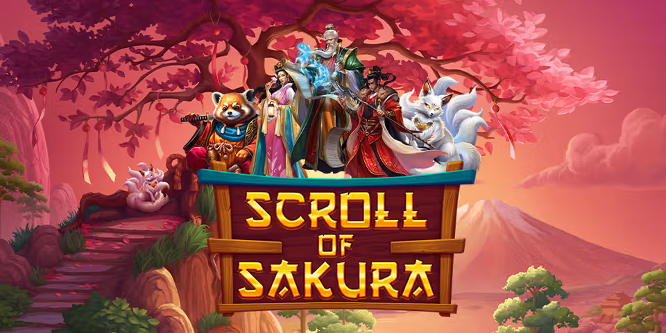 Scroll of Sakura by RTG Slots, available for your casino platform
